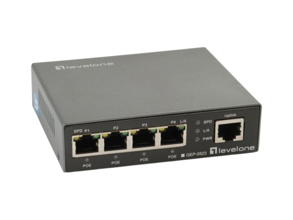 5-Port Gigabit PoE Switch, 802.3at/af PoE, 4 PoE Outputs, 60W